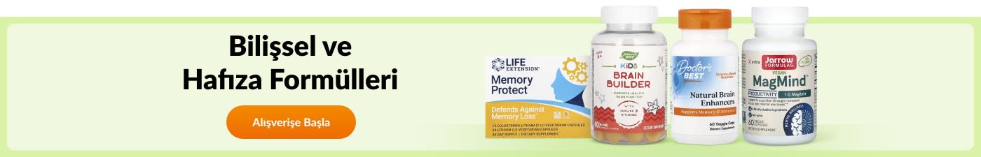 Life Extension, Garden of Life, Doctor’s Best ve Jarrow Formulas gibi markaların bilişsel ve hafıza destekleyici formüllerini keşfedin.
