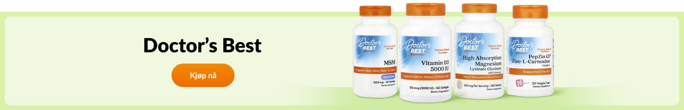 Handle produkter fra varemerket Doctor’s Best.