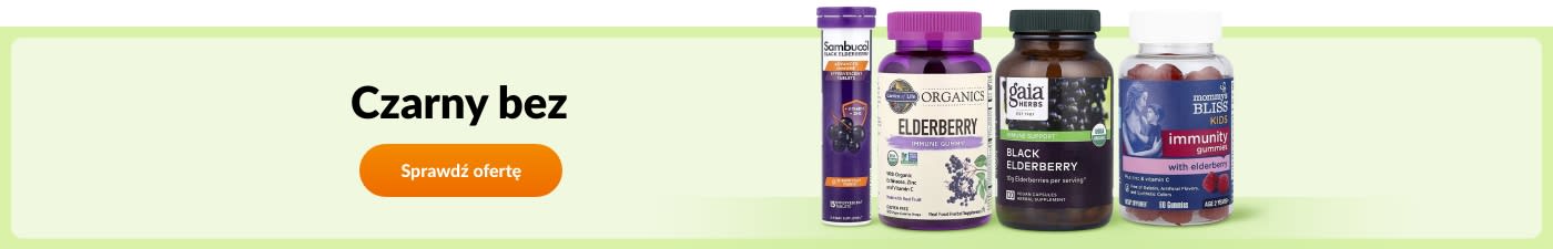 Kup suplementy z czarnego bzu (Sambucus) marek takich jak Sambucol, Nature’s Way, Gaia Herbs, Mommy’s Bliss i innych.