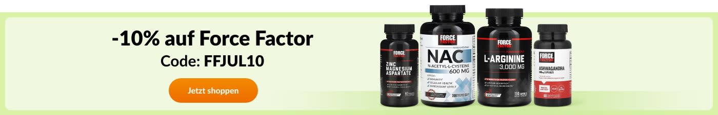 -10% auf die Marke Force Factor mit dem Code FFJUL10
