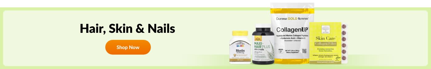 Shop Hair, Skin & Nails supplements like Biotin, Maxi-Hair Plus, CollagenUP, Collagen Filler & more.