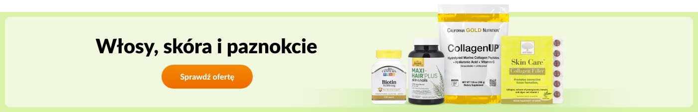 Kup suplementy na włosy, skórę i paznokcie, takie jak biotyna, Maxi-Hair Plus, CollagenUP, Collagen Filler i inne.