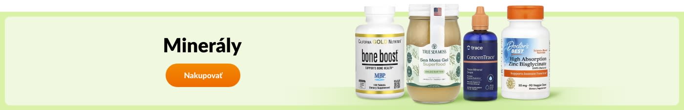 Nakupujte minerálne doplnky od značiek ako California Gold Nutrition, True Sea Moss, Trace, Doctor’s Best a ďalších.