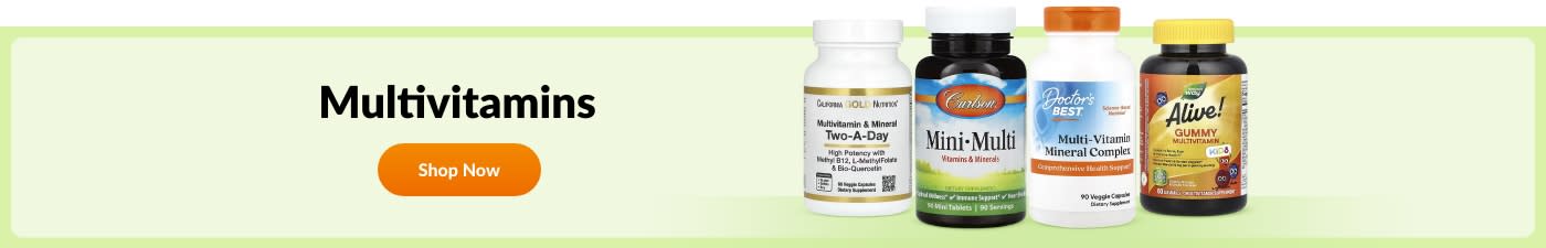 Shop multivitamins from brands like California Gold Nutrition, Carlson, Doctor’s Best, Alive!, and more.