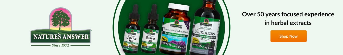 Nature's Answer® Over 50 years focused experience in herbal extracts