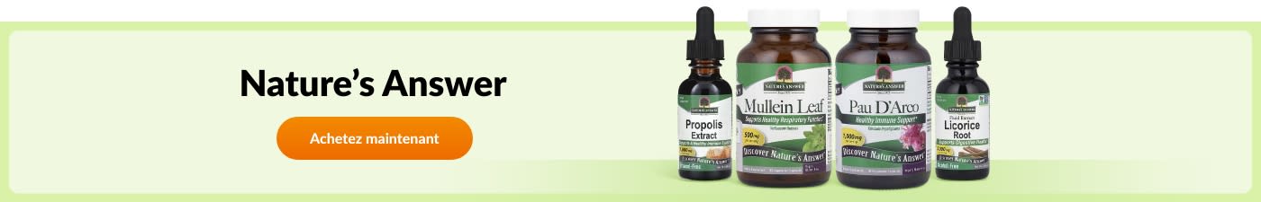Achetez des produits de la marque Nature’s Answer.
