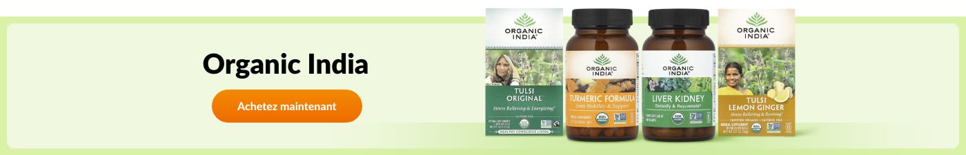 Achetez des produits de la marque Organic India.