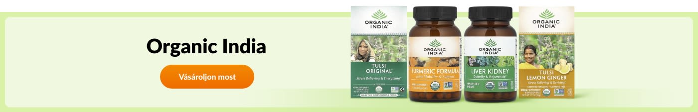 Rendeljen a Organic India márka termékeiből.