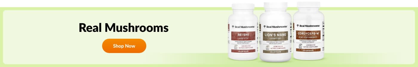 Shop products from the brand Real Mushrooms.
