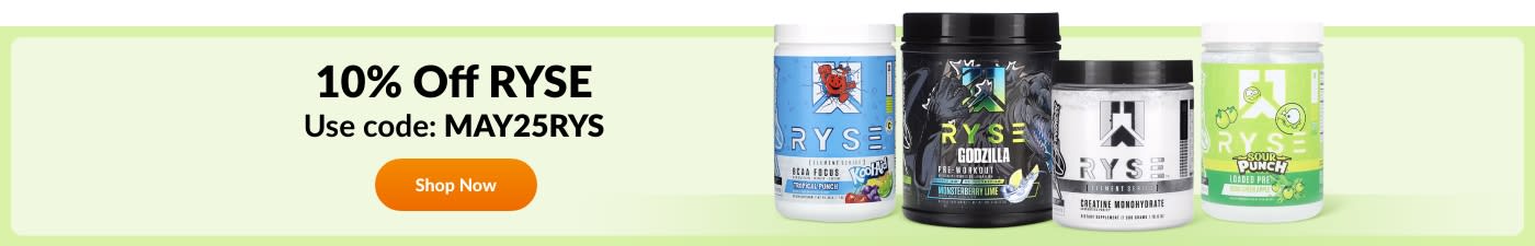 10% Off RYSE. Use code: MAY25RYS
