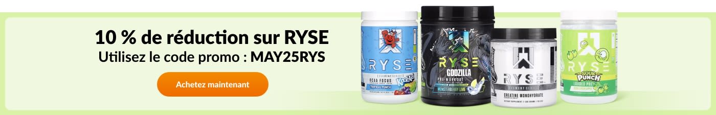 10 % de réduction sur RYSE. Utiliser le code: MAY25RYS