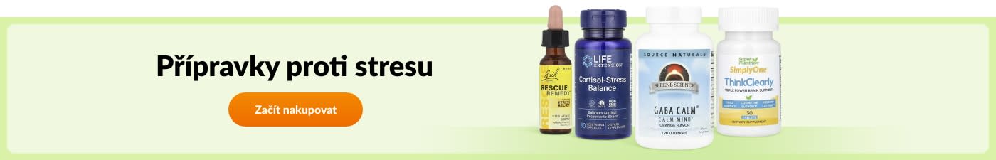Nakupujte přípravky proti stresu od značek Bach, Life Extension, Source Naturals, Rainbow Light a dalších.