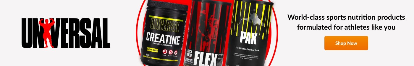 Universal World-class sports nutrition products formulated for athletes like you