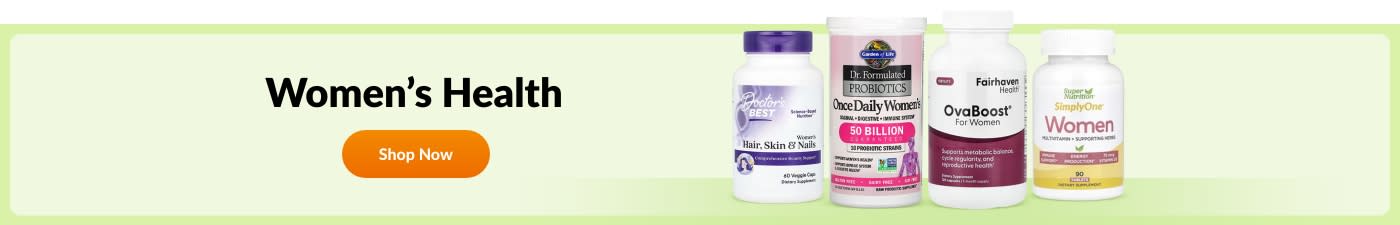 Shop Women’s Health supplements from brands like Doctor’s Best, Garden of Life, Fairhaven Health, Super Nutrition, and more.