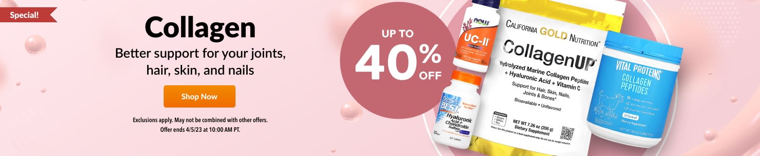UP TO 40% OFF COLLAGEN