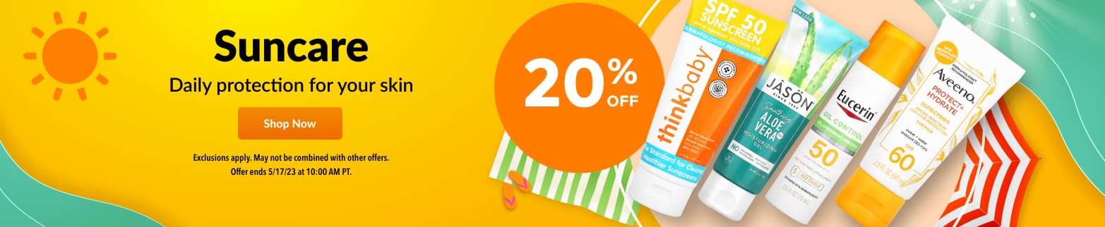 20% OFF SUNCARE