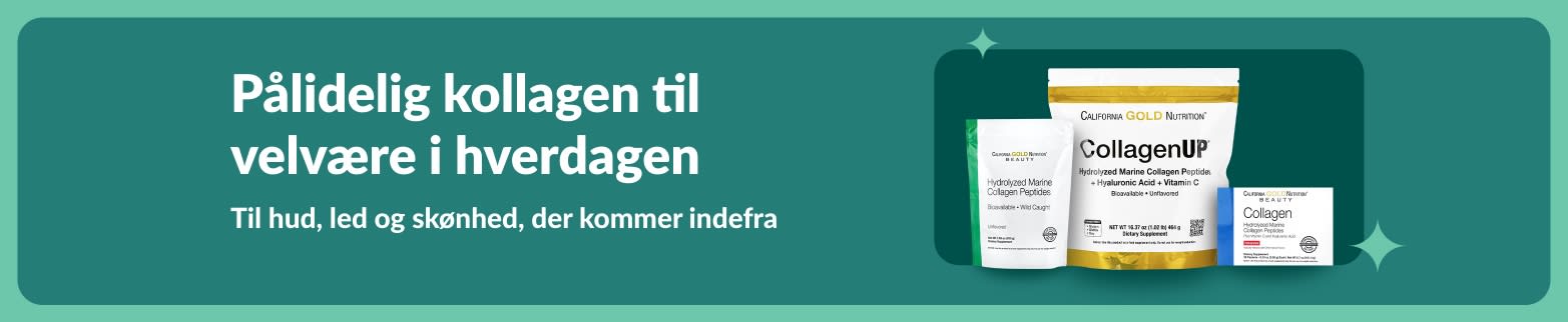 Pålidelige kosttilskud med kollagen til velvære i hverdagen, der støtter hud, led og skønhed, der kommer indefra.