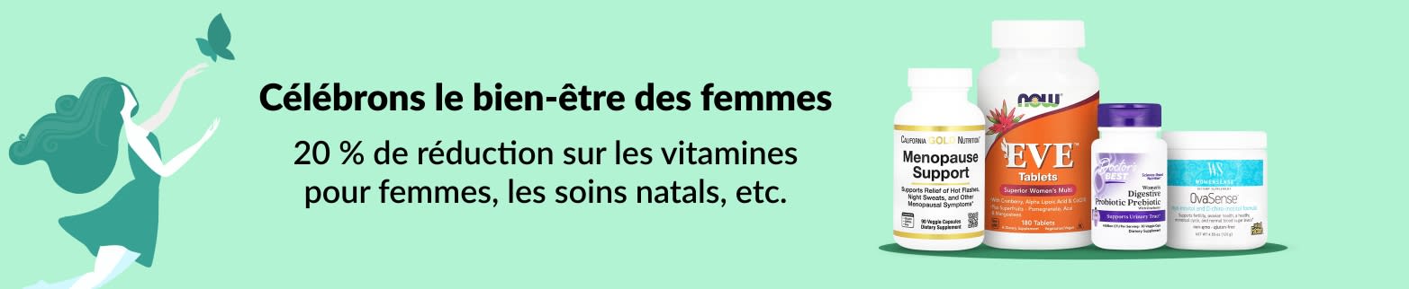 20 % DE RÉDUCTION SUR LA SANTÉ DES FEMMES