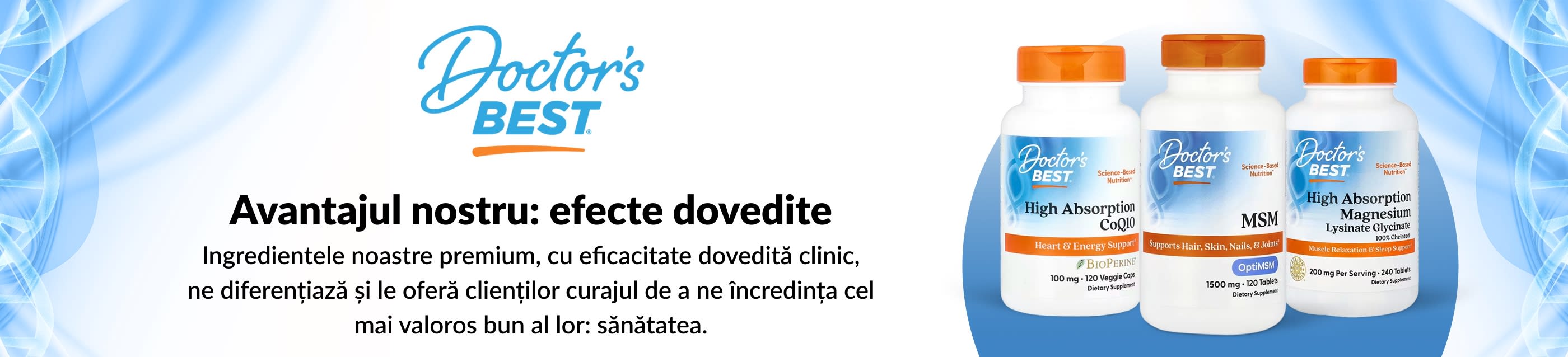 Avantajul nostru: efecte dovedite