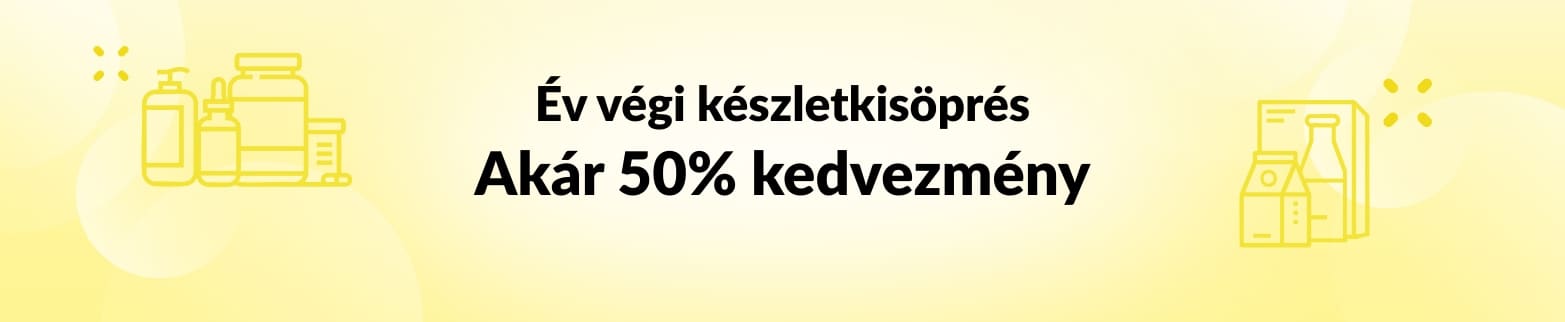 ÉV VÉGI KÉSZLETKISÖPRÉS: AKÁR 50% KEDVEZMÉNY