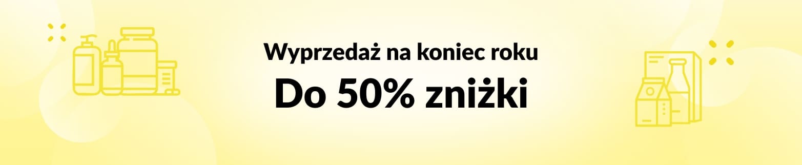 DO 50% ZNIŻKI NA WYPRZEDAŻ NA KONIEC ROKU