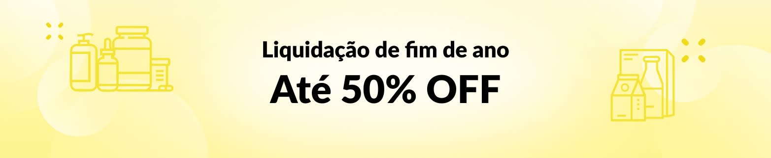 ATÉ 50% OFF LIQUIDAÇÃO DE FIM DE ANO