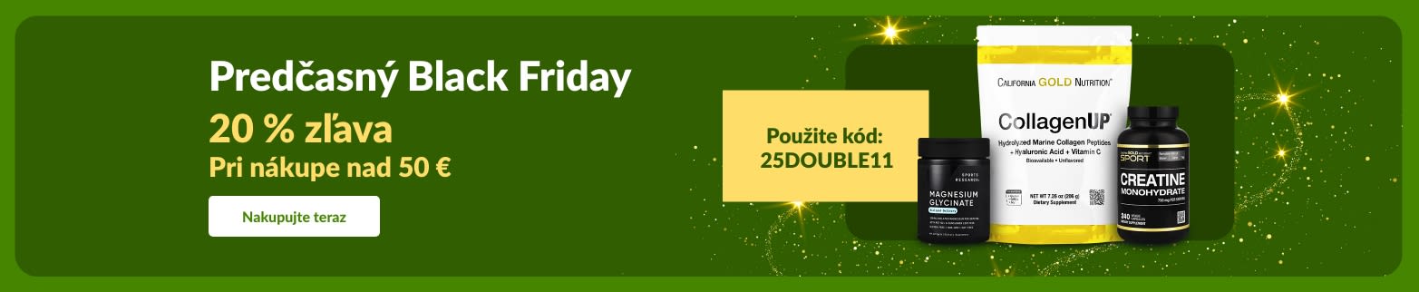 Banner iHerb k predčasnému Black Friday so značkou CollagenUP a ďalšími doplnkami výživy.