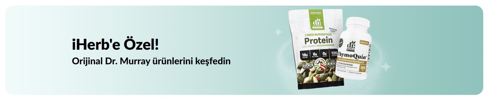 Orijinal Dr. Murray ürünlerini sadece iHerb’de keşfedin.