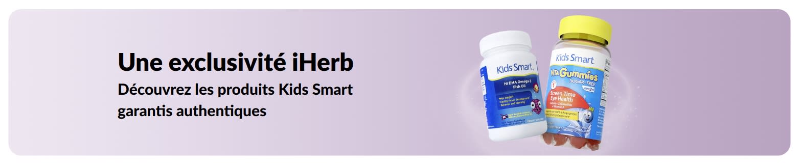 Découvrez les produits authentiques Kids Smart, en exclusivité chez iHerb.