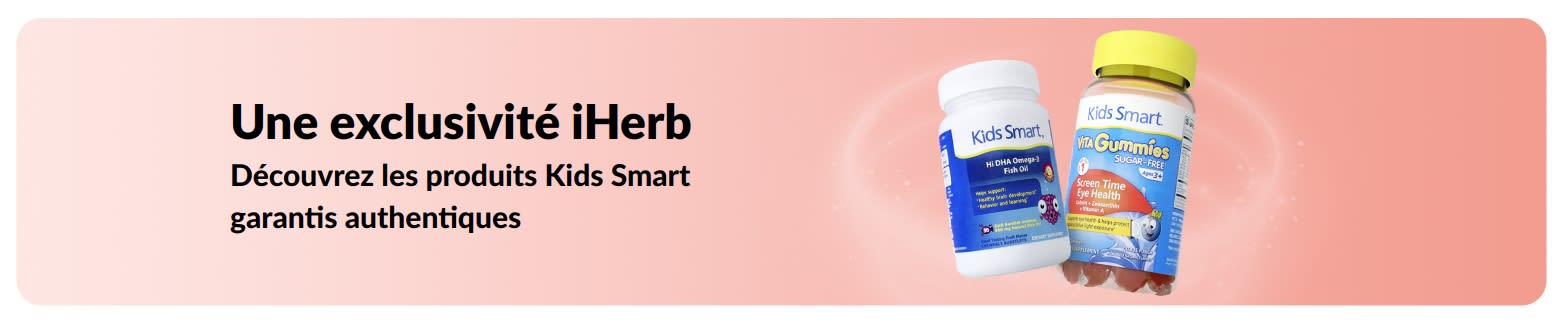 Découvrez les produits authentiques Kids Smart, en exclusivité chez iHerb.