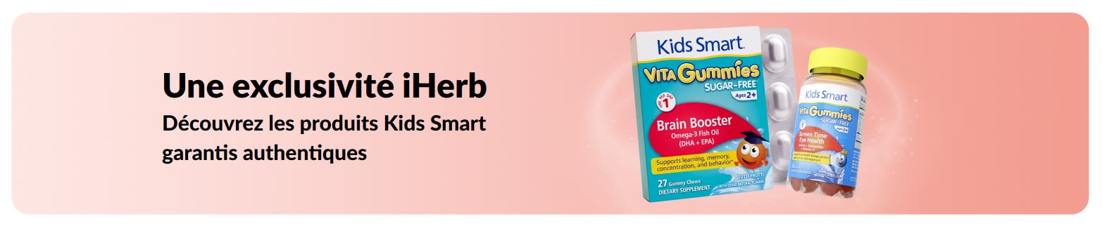 Découvrez les produits authentiques Kids Smart, en exclusivité chez iHerb.