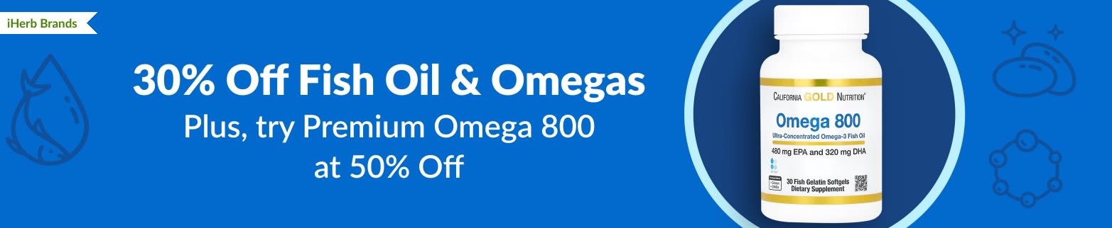 30% OFF FISH OIL & OMEGAS
