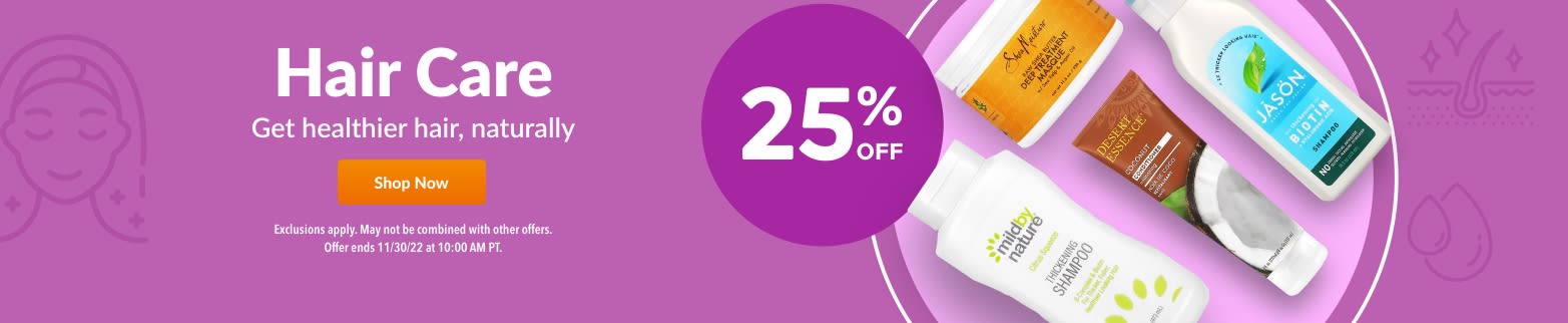 25% OFF HAIR CARE