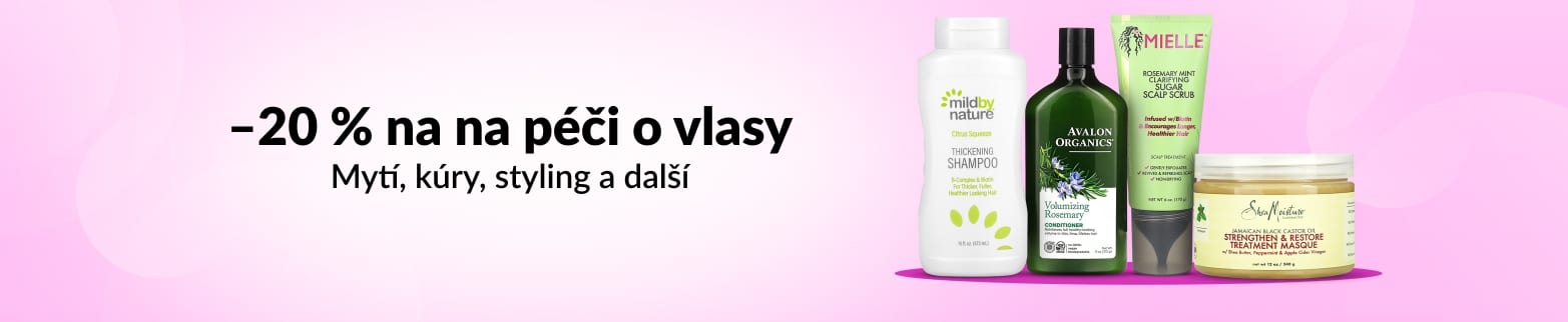 20% SLEVA NA PÉČI O VLASY