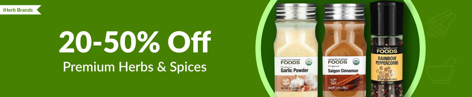 20-50% OFF HERBS & SPICES