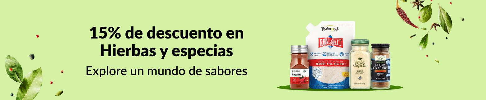 15% DE DESCUENTO EN HIERBAS Y ESPECIAS