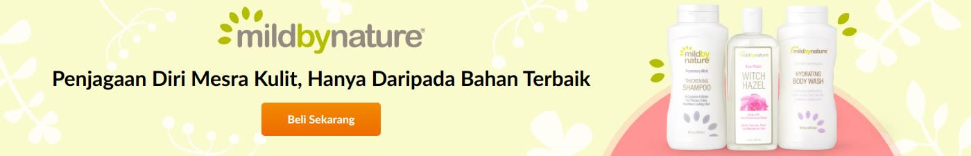 mildbynature® Penjagaan Diri Mesra Kulit, Hanya Daripada Bahan Terbaik