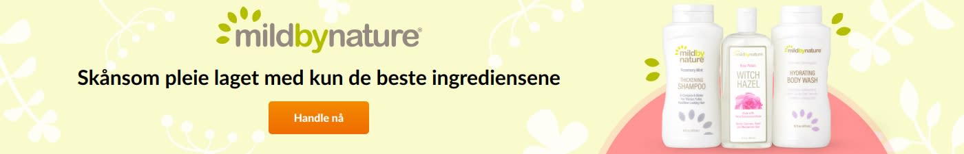 mildbynature® Skånsom pleie laget med kun de beste ingrediensene