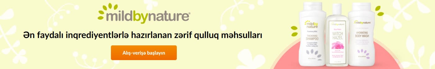 mildbynature® Ən faydalı inqrediyentlərlə hazırlanan zərif qulluq məhsulları 