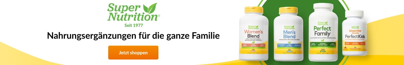 Super Nutrition® Nahrungsergänzungen für die ganze Familie