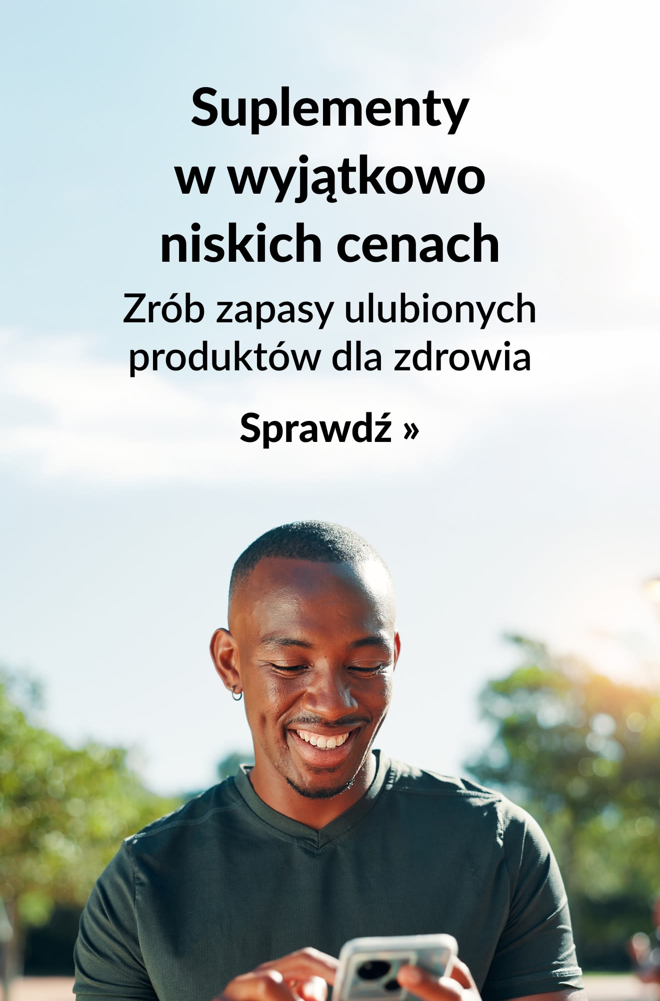 Baner z suplementami w rocznicowych cenach. Kupuj teraz.