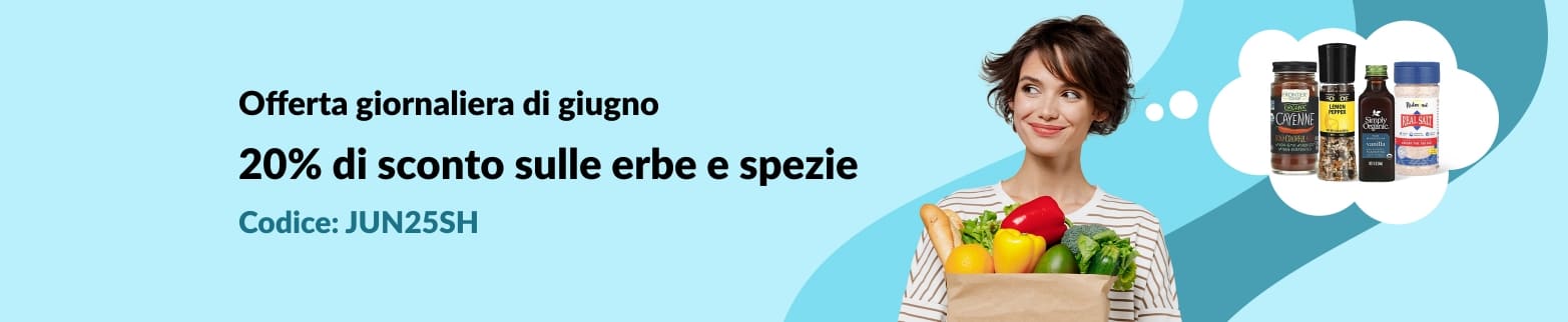 20% di sconto sulle erbe e spezie