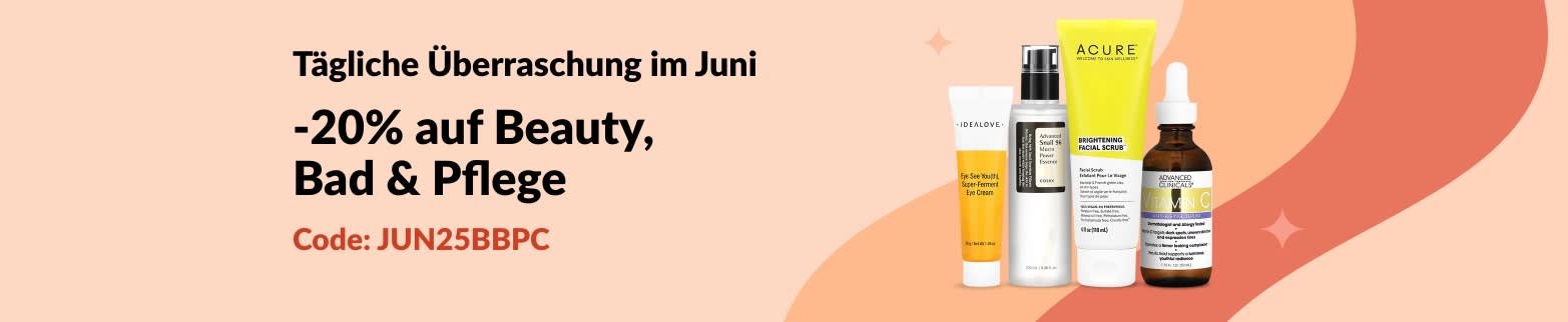 -20% auf Beauty, Bad & Pflege