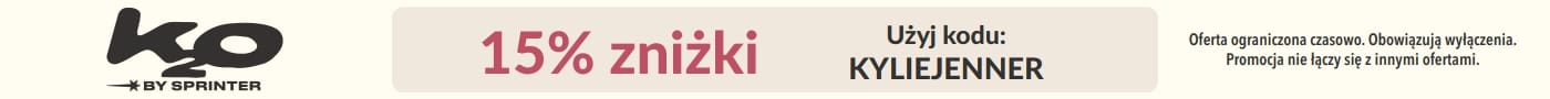 Baner k2o by Sprinter: 15% zniżki z kodem KYLIEJENNER; obowiązują wyłączenia, promocje nie łączą się.