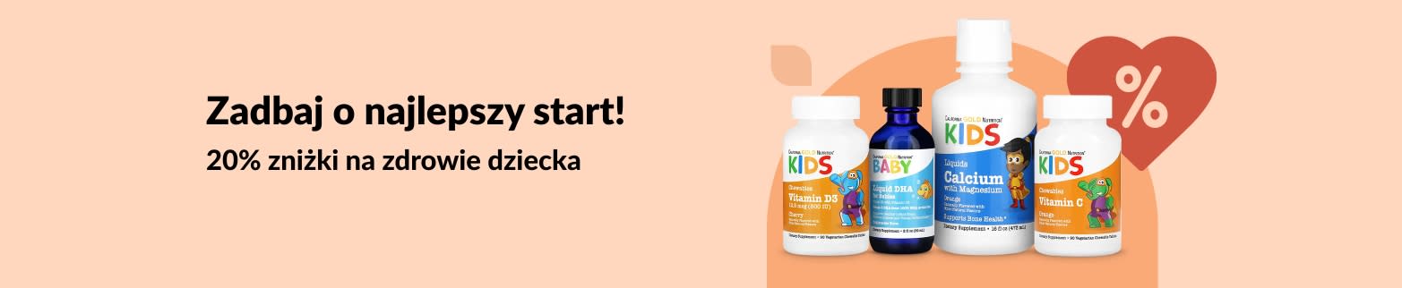 20% zniżki na produkty wspierające zdrowie dzieci w iHerb – w tym płynne witaminy, DHA, wapń i mieszanki na odporność.
