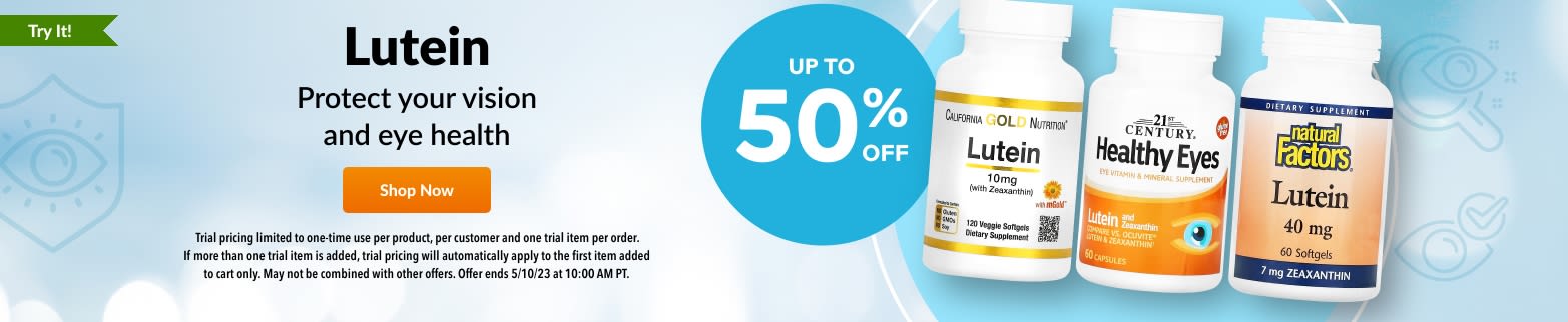 UP TO 50% OFF LUTEIN