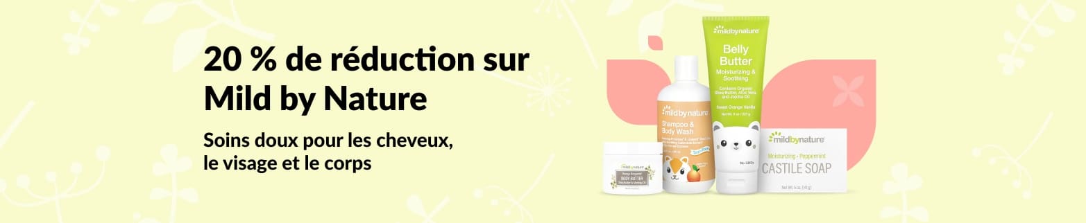 20 % de réduction sur Mild by Nature