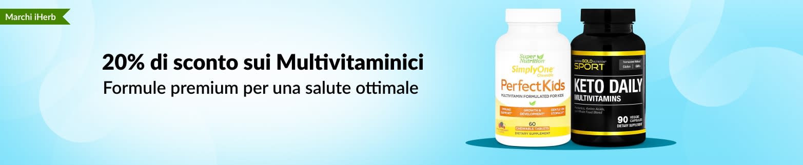 20% DI SCONTO SUI MULTIVITAMINICI