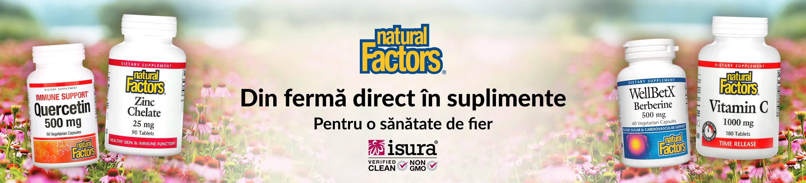 Natural Factors® Din fermă direct în suplimente