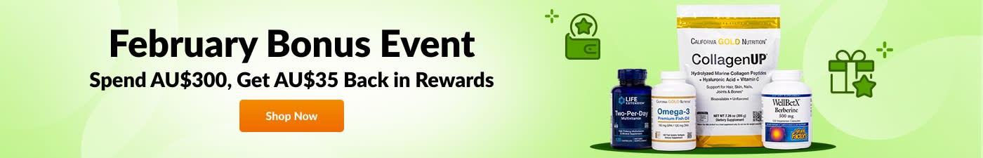 SPEND AU$300, GET AU$35 FEBRUARY BONUS EVENT